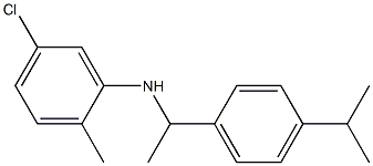 5-chloro-2-methyl-N-{1-[4-(propan-2-yl)phenyl]ethyl}aniline Structure