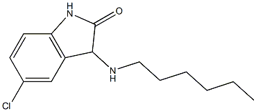 5-chloro-3-(hexylamino)-2,3-dihydro-1H-indol-2-one Structure