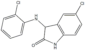 5-chloro-3-[(2-chlorophenyl)amino]-2,3-dihydro-1H-indol-2-one|