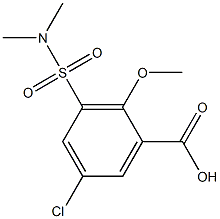  5-chloro-3-[(dimethylamino)sulfonyl]-2-methoxybenzoic acid