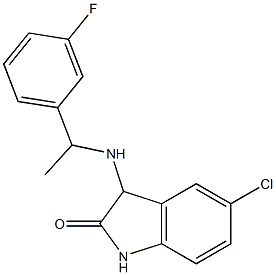  5-chloro-3-{[1-(3-fluorophenyl)ethyl]amino}-2,3-dihydro-1H-indol-2-one