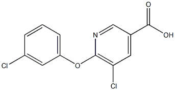 5-chloro-6-(3-chlorophenoxy)pyridine-3-carboxylic acid