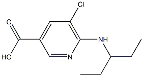 5-chloro-6-(pentan-3-ylamino)pyridine-3-carboxylic acid