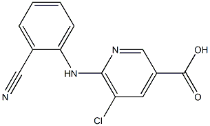 5-chloro-6-[(2-cyanophenyl)amino]pyridine-3-carboxylic acid|