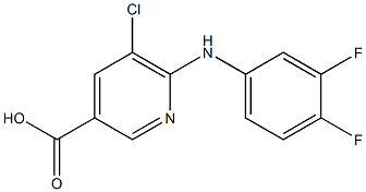 5-chloro-6-[(3,4-difluorophenyl)amino]pyridine-3-carboxylic acid