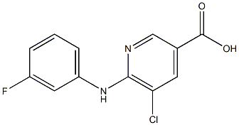 5-chloro-6-[(3-fluorophenyl)amino]pyridine-3-carboxylic acid