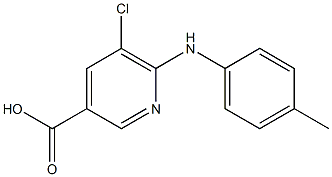 5-chloro-6-[(4-methylphenyl)amino]pyridine-3-carboxylic acid