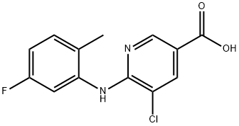 5-chloro-6-[(5-fluoro-2-methylphenyl)amino]pyridine-3-carboxylic acid Structure