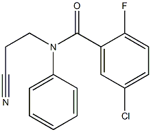 5-chloro-N-(2-cyanoethyl)-2-fluoro-N-phenylbenzamide Structure