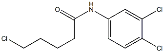 5-chloro-N-(3,4-dichlorophenyl)pentanamide Structure