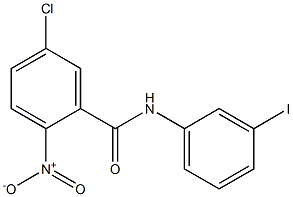 5-chloro-N-(3-iodophenyl)-2-nitrobenzamide Struktur