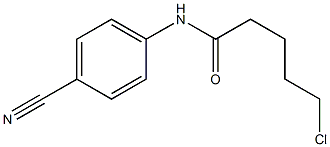 5-chloro-N-(4-cyanophenyl)pentanamide,,结构式