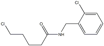 5-chloro-N-[(2-chlorophenyl)methyl]pentanamide Struktur