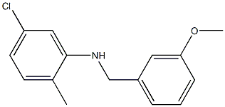 5-chloro-N-[(3-methoxyphenyl)methyl]-2-methylaniline Struktur