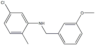 5-chloro-N-[(3-methoxyphenyl)methyl]-2-methylaniline Structure