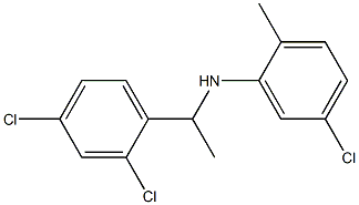 5-chloro-N-[1-(2,4-dichlorophenyl)ethyl]-2-methylaniline Struktur