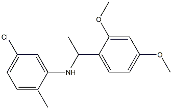 5-chloro-N-[1-(2,4-dimethoxyphenyl)ethyl]-2-methylaniline Structure