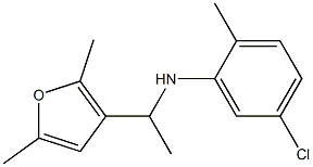 5-chloro-N-[1-(2,5-dimethylfuran-3-yl)ethyl]-2-methylaniline