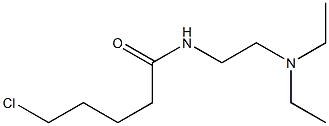 5-chloro-N-[2-(diethylamino)ethyl]pentanamide Struktur