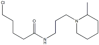 5-chloro-N-[3-(2-methylpiperidin-1-yl)propyl]pentanamide Structure