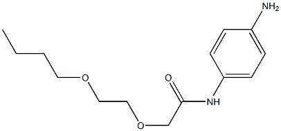 N-(4-aminophenyl)-2-(2-butoxyethoxy)acetamide Struktur