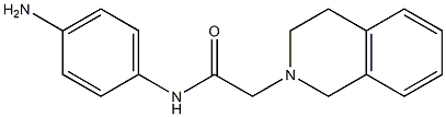 N-(4-aminophenyl)-2-(3,4-dihydroisoquinolin-2(1H)-yl)acetamide 化学構造式