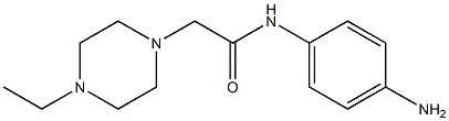 N-(4-aminophenyl)-2-(4-ethylpiperazin-1-yl)acetamide 化学構造式