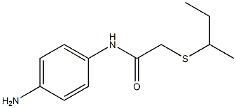 N-(4-aminophenyl)-2-(butan-2-ylsulfanyl)acetamide,,结构式