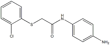 N-(4-aminophenyl)-2-[(2-chlorophenyl)sulfanyl]acetamide 化学構造式