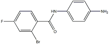 N-(4-aminophenyl)-2-bromo-4-fluorobenzamide,,结构式