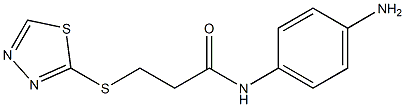 N-(4-aminophenyl)-3-(1,3,4-thiadiazol-2-ylsulfanyl)propanamide