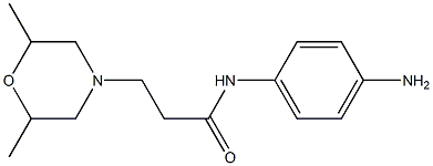 N-(4-aminophenyl)-3-(2,6-dimethylmorpholin-4-yl)propanamide Struktur