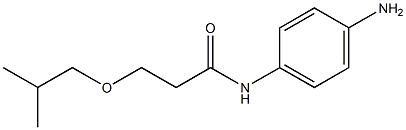 N-(4-aminophenyl)-3-(2-methylpropoxy)propanamide 化学構造式