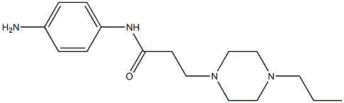 N-(4-aminophenyl)-3-(4-propylpiperazin-1-yl)propanamide Struktur