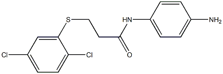 N-(4-aminophenyl)-3-[(2,5-dichlorophenyl)sulfanyl]propanamide|
