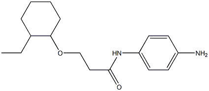 N-(4-aminophenyl)-3-[(2-ethylcyclohexyl)oxy]propanamide Struktur