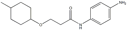 N-(4-aminophenyl)-3-[(4-methylcyclohexyl)oxy]propanamide Struktur