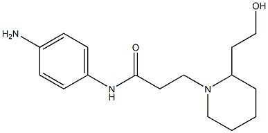 N-(4-aminophenyl)-3-[2-(2-hydroxyethyl)piperidin-1-yl]propanamide Structure