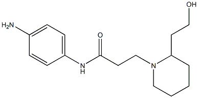 N-(4-aminophenyl)-3-[2-(2-hydroxyethyl)piperidin-1-yl]propanamide Struktur