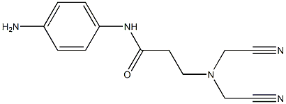 N-(4-aminophenyl)-3-[bis(cyanomethyl)amino]propanamide 结构式