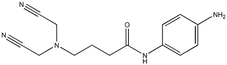 N-(4-aminophenyl)-4-[bis(cyanomethyl)amino]butanamide Structure