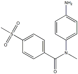 N-(4-aminophenyl)-4-methanesulfonyl-N-methylbenzamide Structure