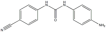 N-(4-aminophenyl)-N'-(4-cyanophenyl)urea 结构式