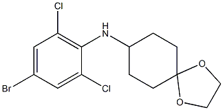 N-(4-bromo-2,6-dichlorophenyl)-1,4-dioxaspiro[4.5]decan-8-amine Structure