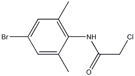 N-(4-bromo-2,6-dimethylphenyl)-2-chloroacetamide 结构式