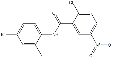 N-(4-bromo-2-methylphenyl)-2-chloro-5-nitrobenzamide Structure