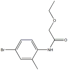 N-(4-bromo-2-methylphenyl)-2-ethoxyacetamide 结构式