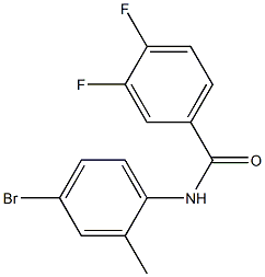 N-(4-bromo-2-methylphenyl)-3,4-difluorobenzamide Structure