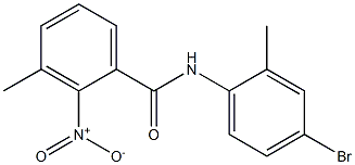 N-(4-bromo-2-methylphenyl)-3-methyl-2-nitrobenzamide Structure
