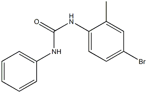 N-(4-bromo-2-methylphenyl)-N'-phenylurea 化学構造式